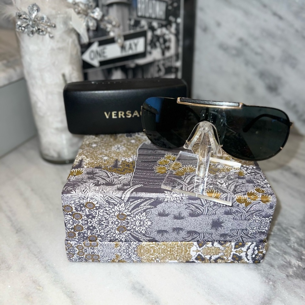 Authentic Versace Ve2140 Visor Aviator Sunglasses… - image 3